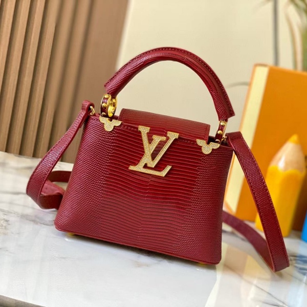 LOUIS VUITTON Capucines M12296 21CM 루이비통 토트백